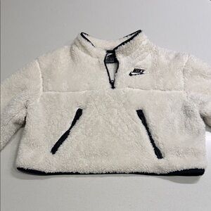 Nike Womans White Fleece Pullover